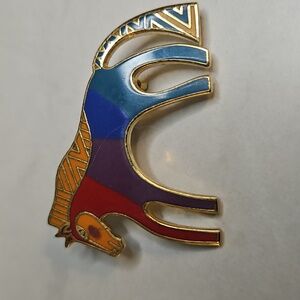 Laurel Burch “Caballo” Horse Vintage 1980s Brooch